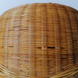 Braided wicker hat