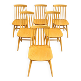 6 vintage dining chairs Model FANETT
