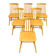 6 vintage dining chairs Model FANETT