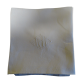 Lot de 4 serviettes en lin monogrammées LM