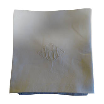 Set of 4 monogrammed linen towels LM