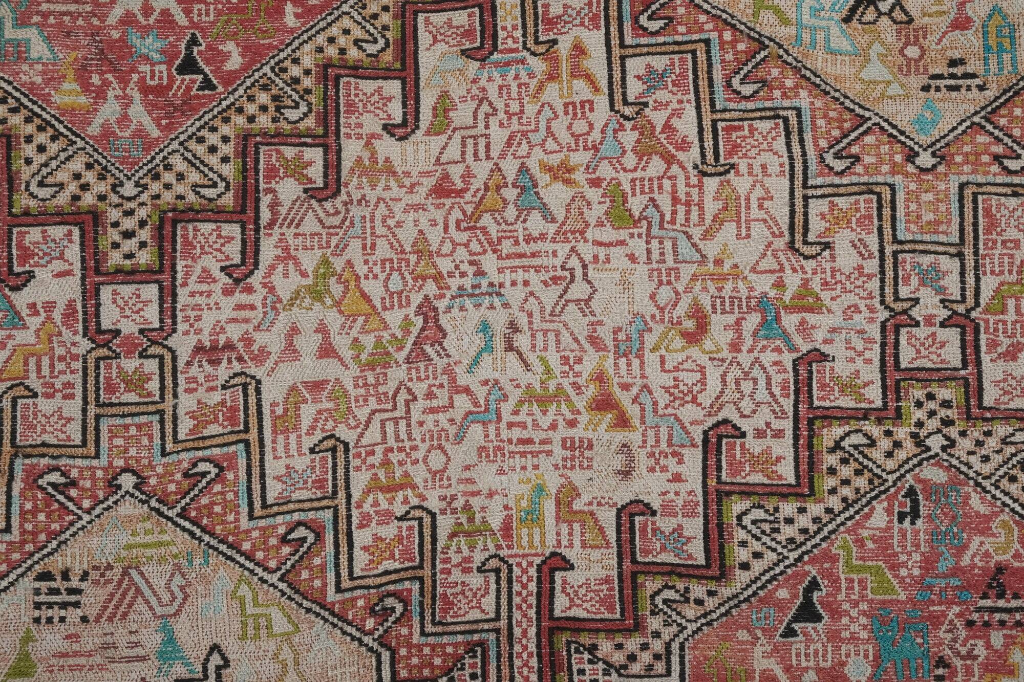 Tapis turc vintage fait main