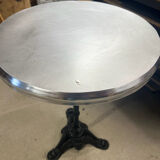 Bistro table with zinc top