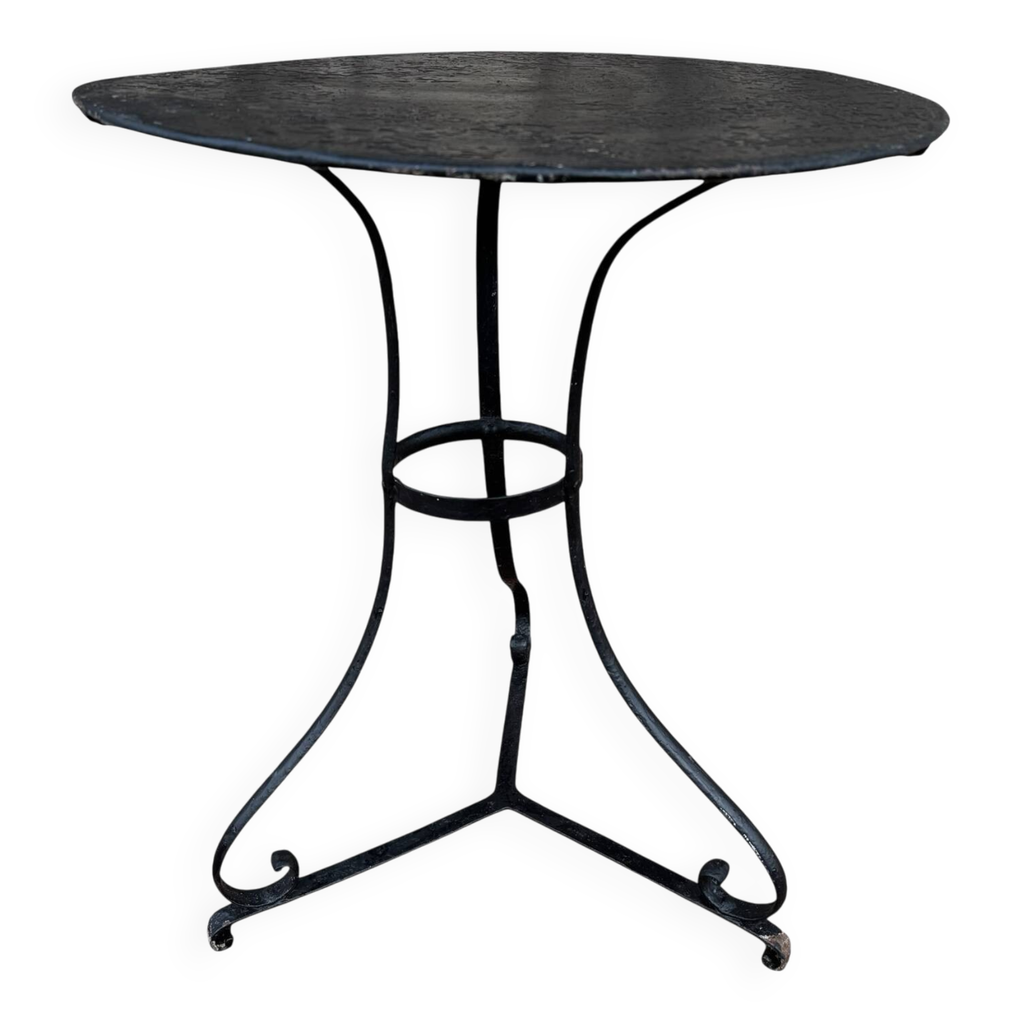 Napoleon III wrought iron pedestal table