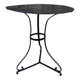 Napoleon III wrought iron pedestal table