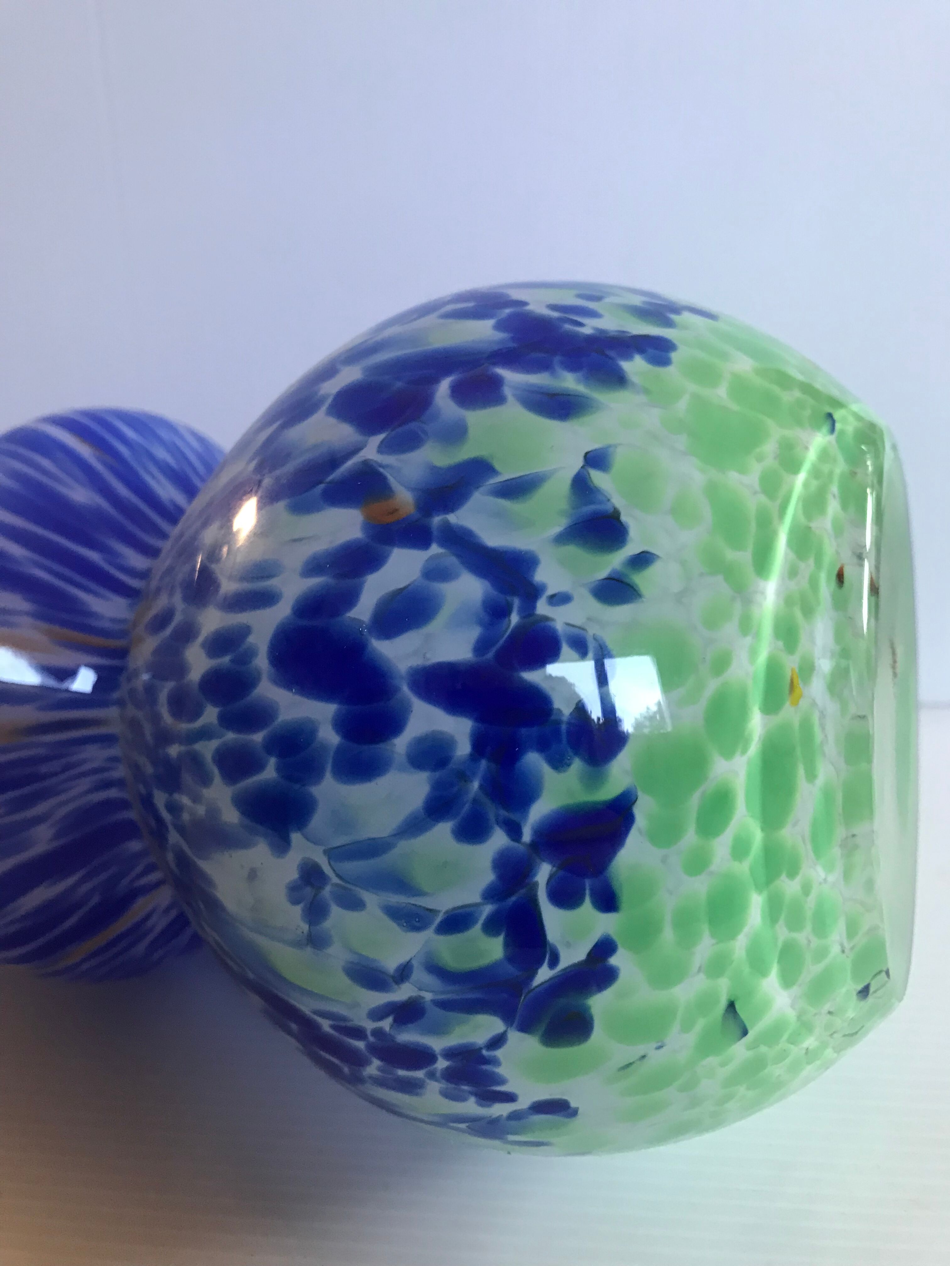 Multicolored vase Murano 46cm