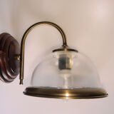 Glass sconce brass gold
