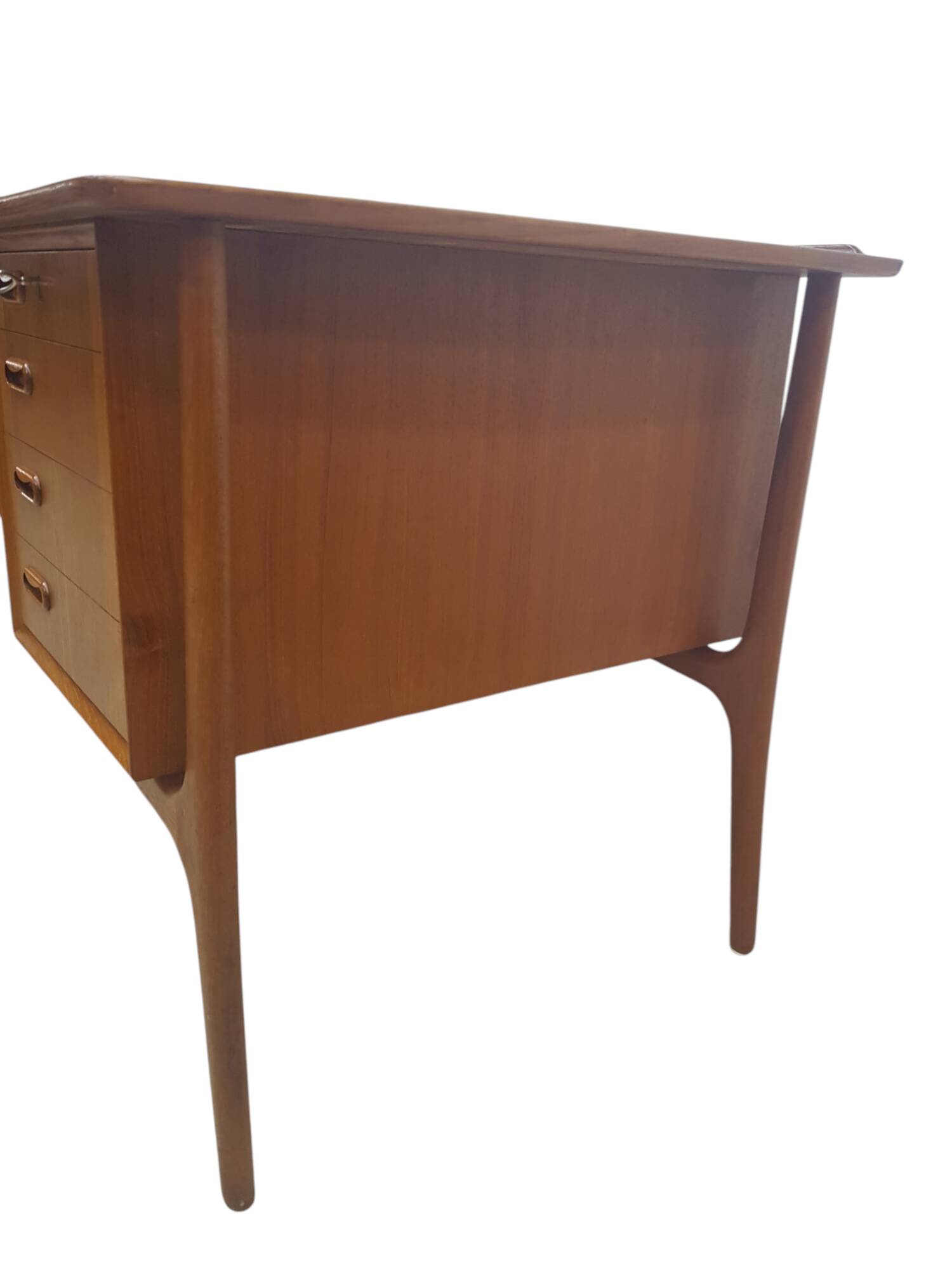 Teak Desk, designed by Svend Aage Madsen for H.P. Hansen, Denmark, 1960s
