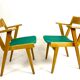 Pair of chair chair bridge design vintage 50