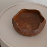 Wooden pocket tray with wavy edges