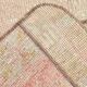 Tapis Runner Vintage Patchwork, Motifs Tribaux, Tons Pastel & Terre, 66x265 cm