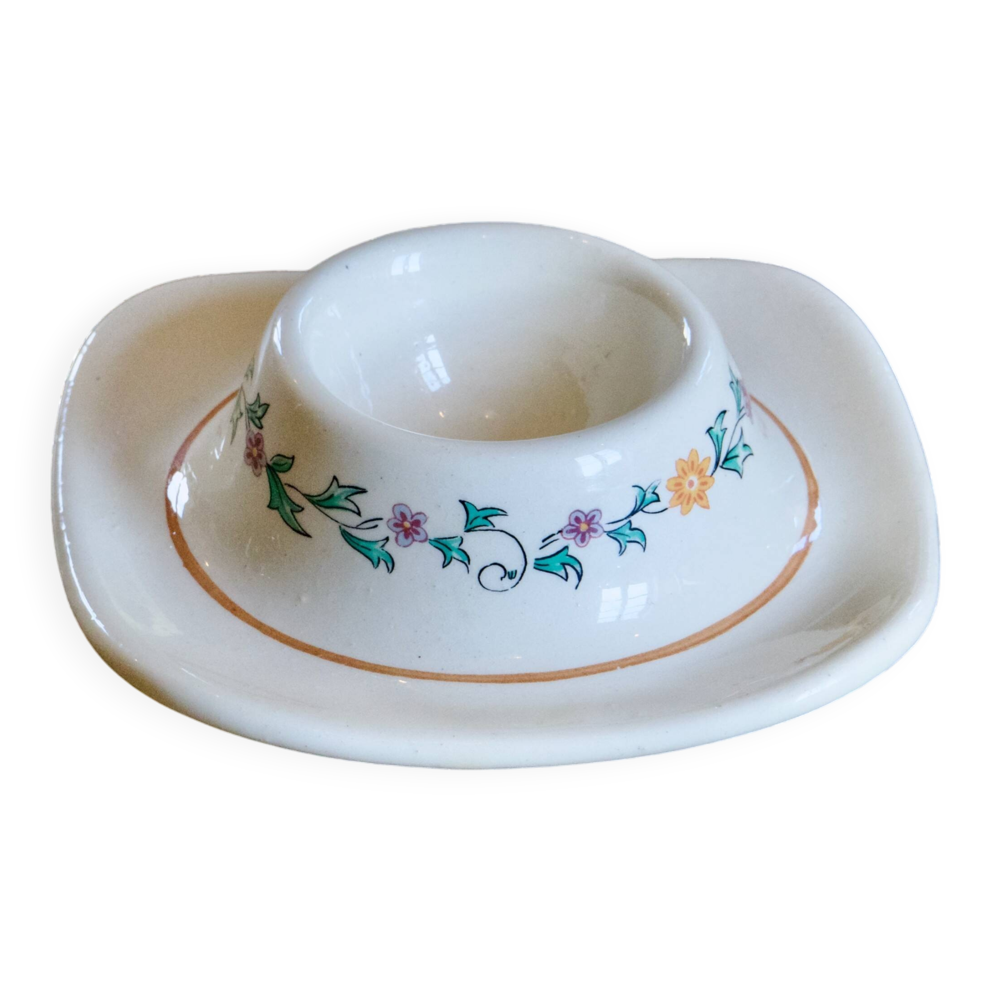 Rare antique 19th-century egg cup signed St. Clément, Félicie collection
