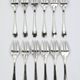 12 dessert forks Christofle Boréal by Luc Lanel, silver-plated metal