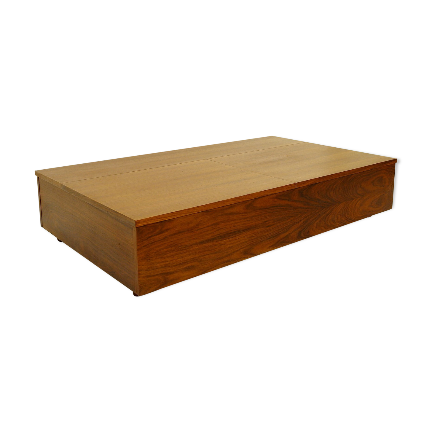 Coffee table with two opening compartments
