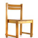 Children's chair in plywood in Scandinavian Danish style.