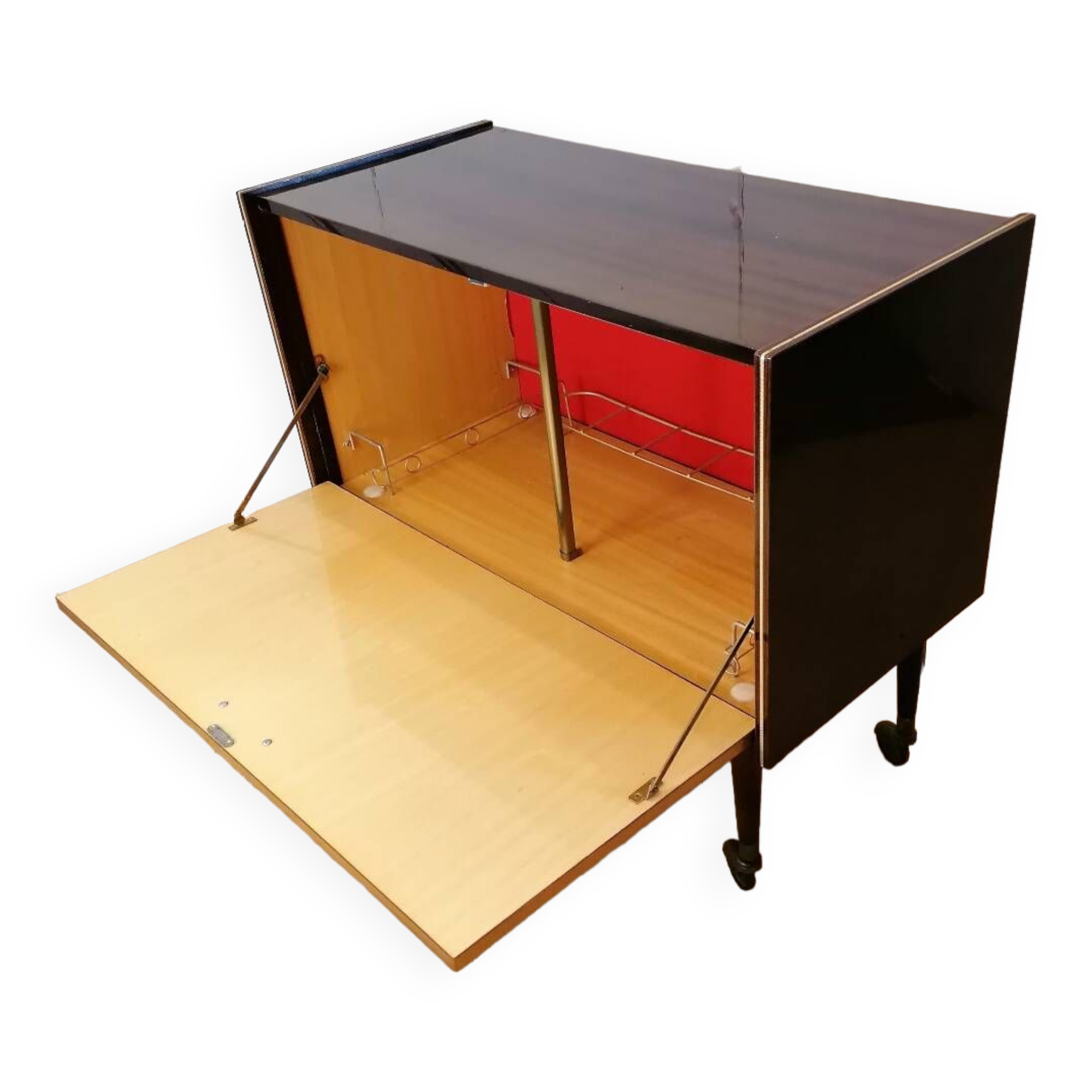 Bar cabinet on wheels circa 1950