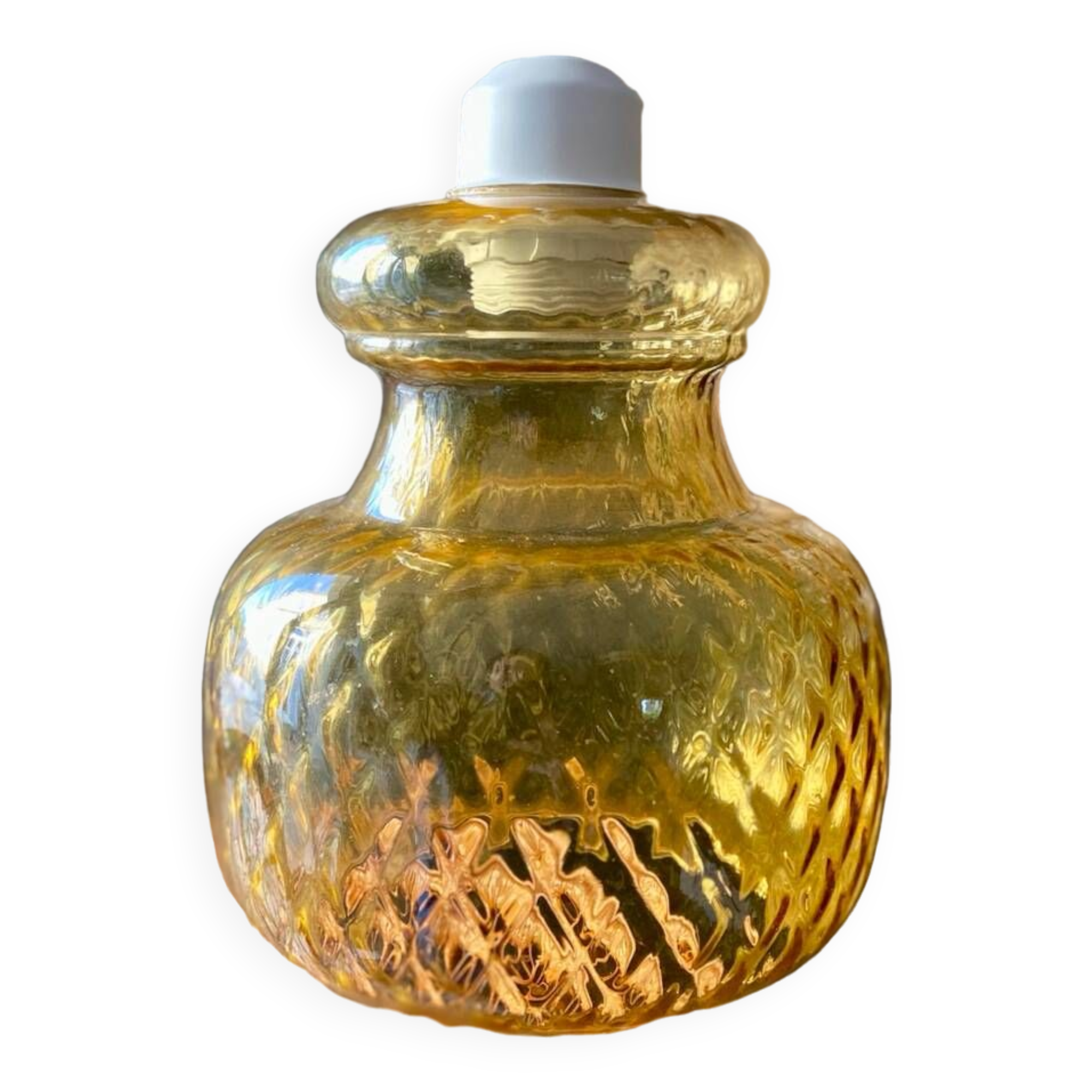 Small cut glass pendant light