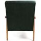 Fauteuil vintage en velours vert, années 1970