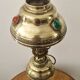 Art Nouveau style brass lamp