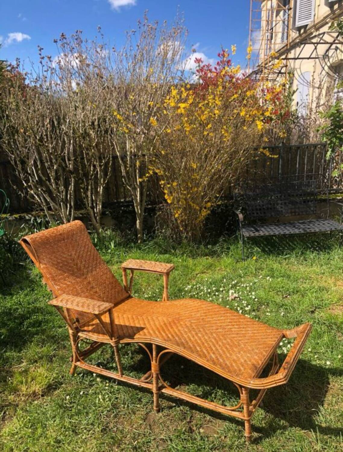 Rattan lounge chair