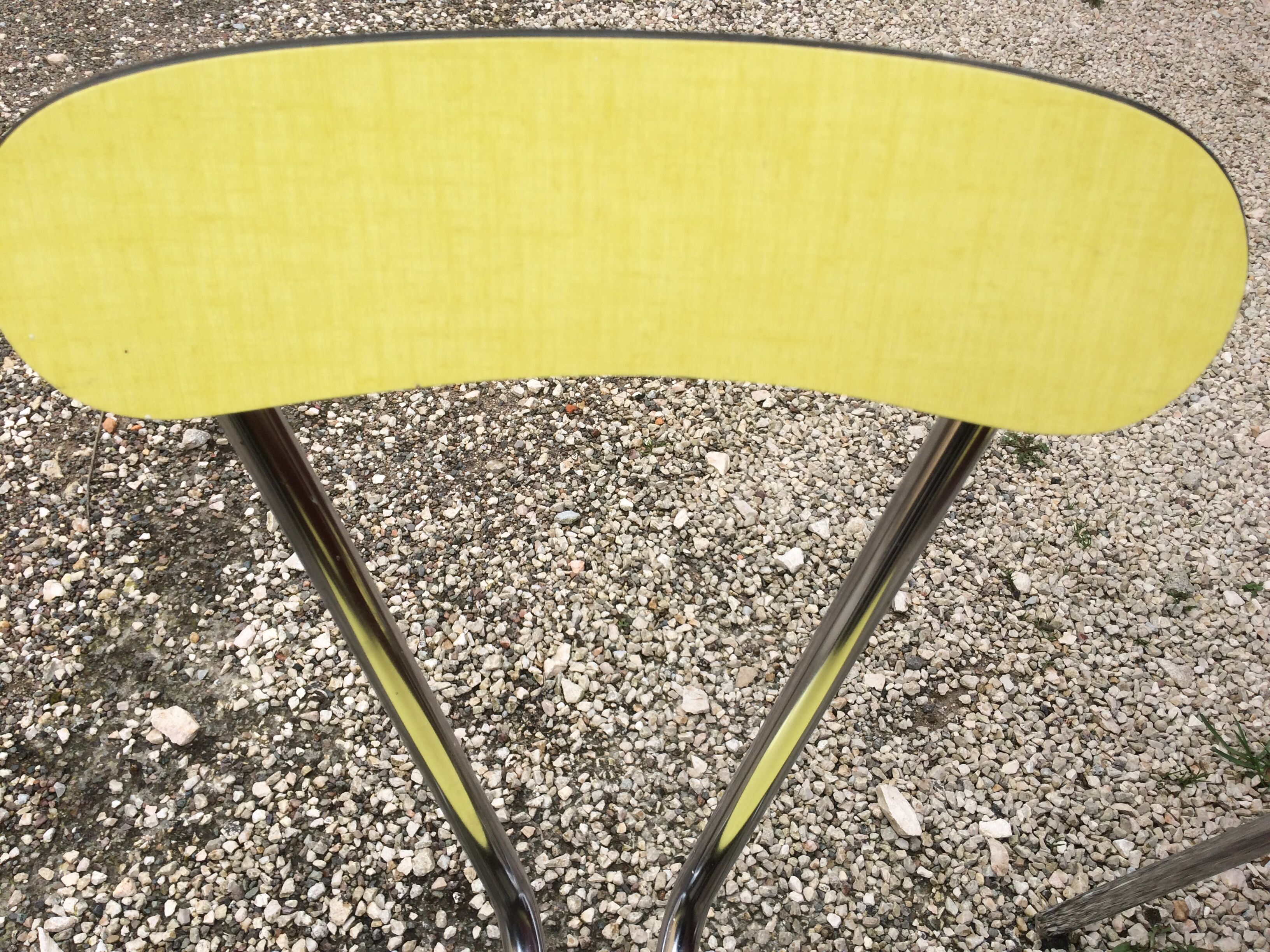 Yellow formica chairs