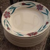 Lot 10 deep plates Longchamp Christiane