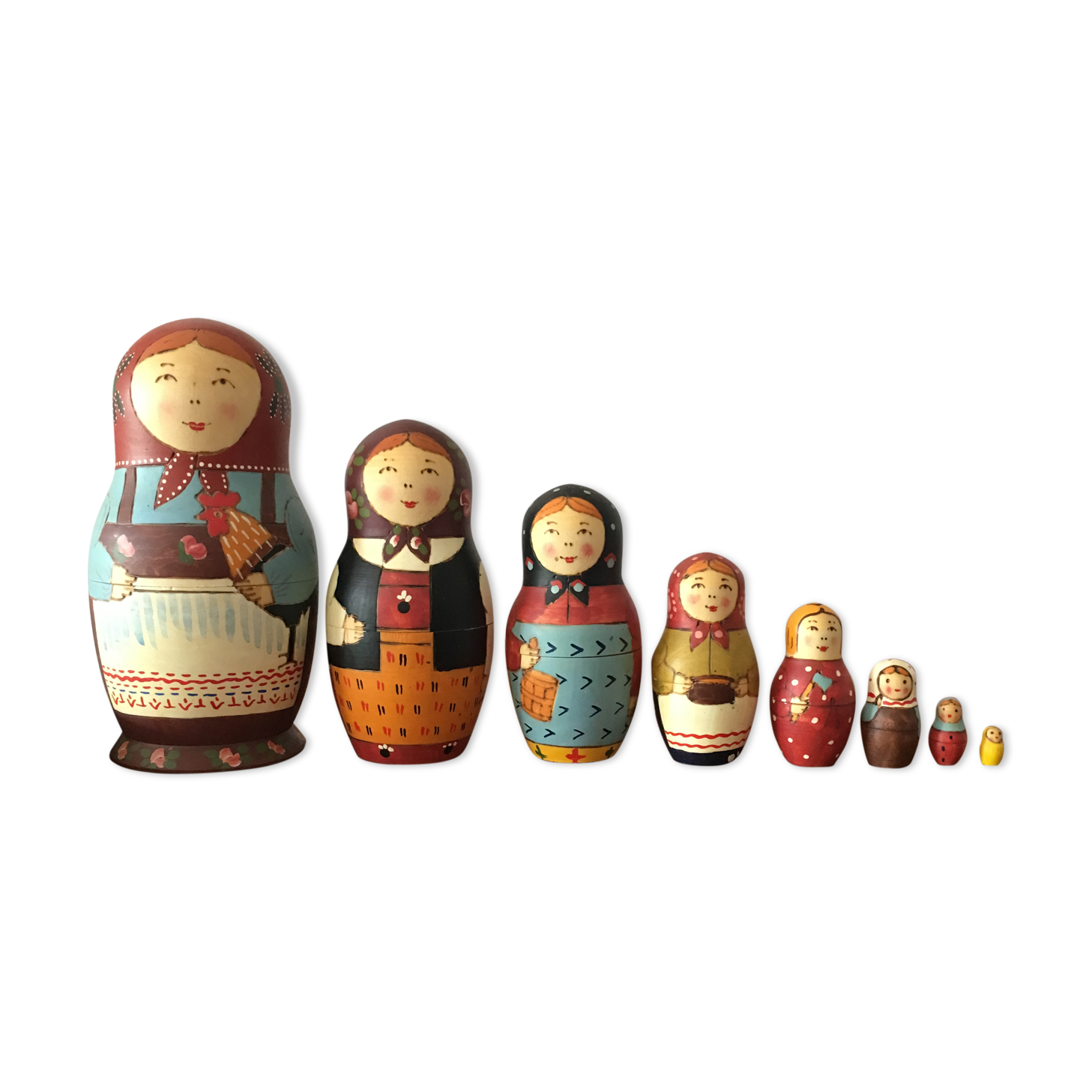 Vintage Russian Matryoshka Dolls