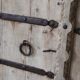 Ancient Indian Door in Old Teak