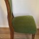 Vintage green velvet chair