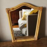 Vintage Mirror Light wood bamboo way