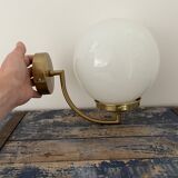 New electrified vintage globe wall lamp