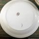 6 assiettes plates blanches rose jaune Moulin des loups Orchies