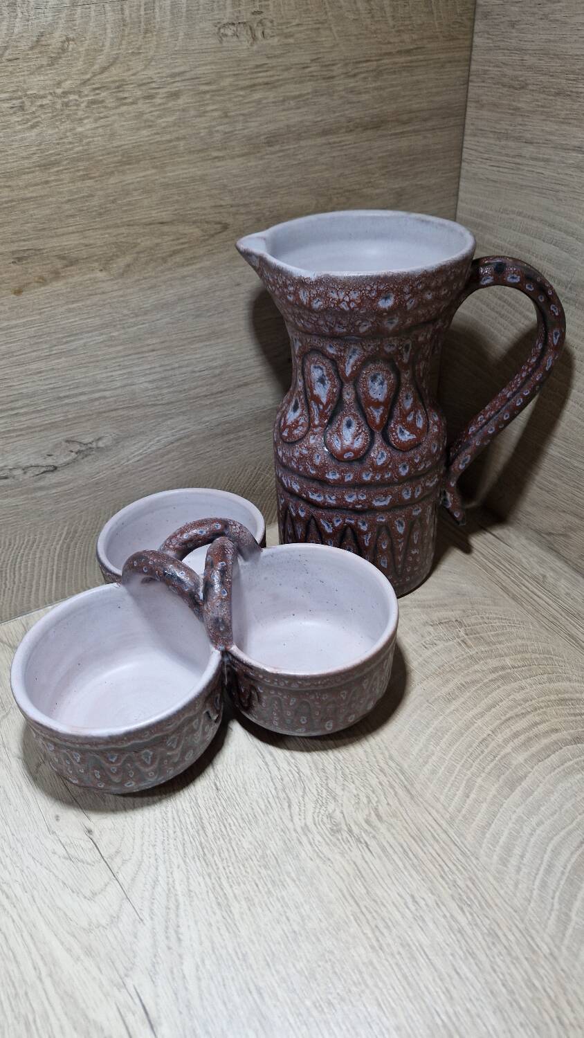 Austruy pitcher and dish set