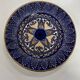 decorative plate enamelled vintage in earthenware HB Quimper