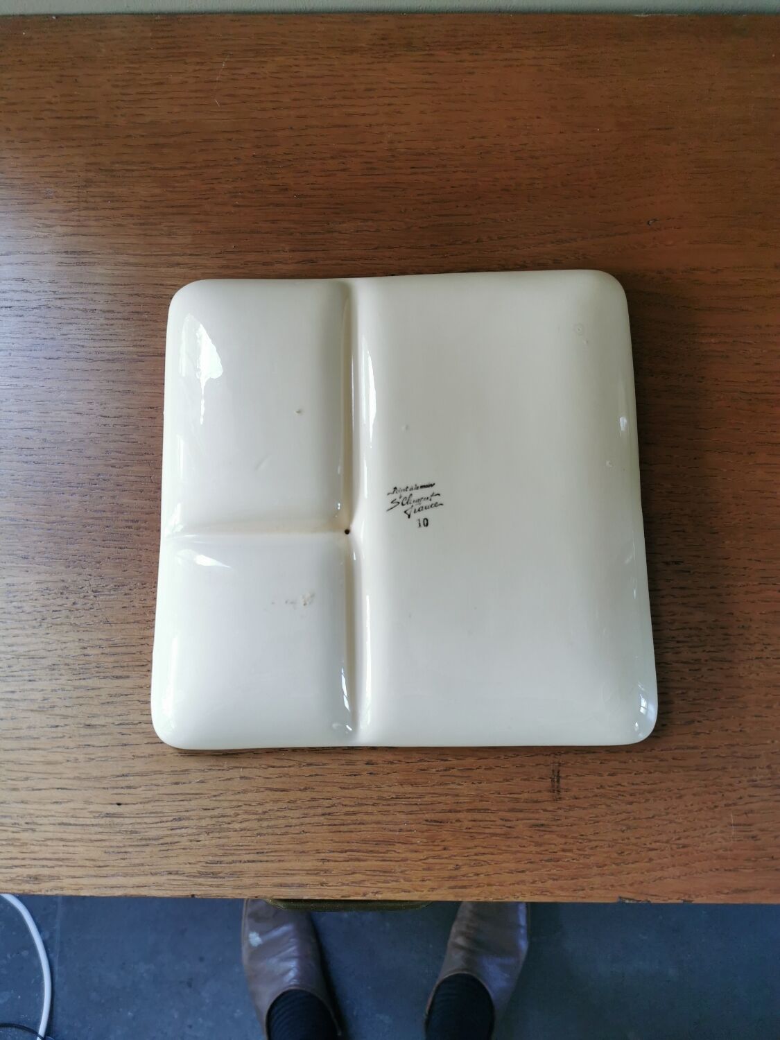 Vintage compartment dish St Clement