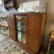 Art Deco wooden sideboard with mirror and marble
