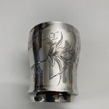 Silver timpani hallmarks Minerva goldsmith RB engraving floral decoration 40 grams