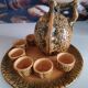 Liqueur service signed Bruno Dose – Céramique du Breuil, 20th century
