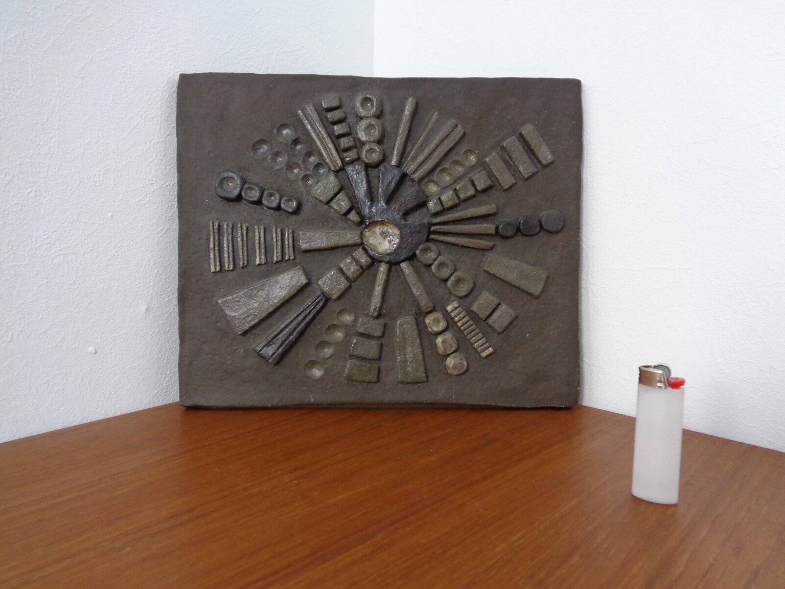 Brutalist Ceramic Wall Panel, 1960s