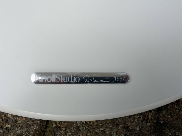 Table à manger ronde originale Knoll Tulip (152cm) Carrara