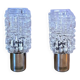 Pair of Targetti wall lights in glass and chrome metal 1970