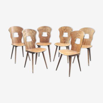 Suite de 6 chaises bistrot baumann gentiane