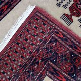 Vintage carpet Uzbek Bukhara handmade 61cm x 190cm 1960s