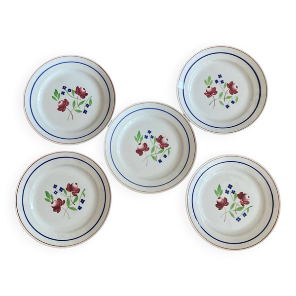 Assiettes dessert bagatelle Luneville KG