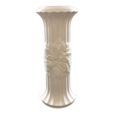 Colonne en faïence décor floral