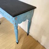 Scalloped console table