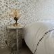Pair of Italian bedside lamps by Targetti – Amber Glass and Brass