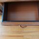 Pair of vintage rattan and cane bedside tables, 1970s