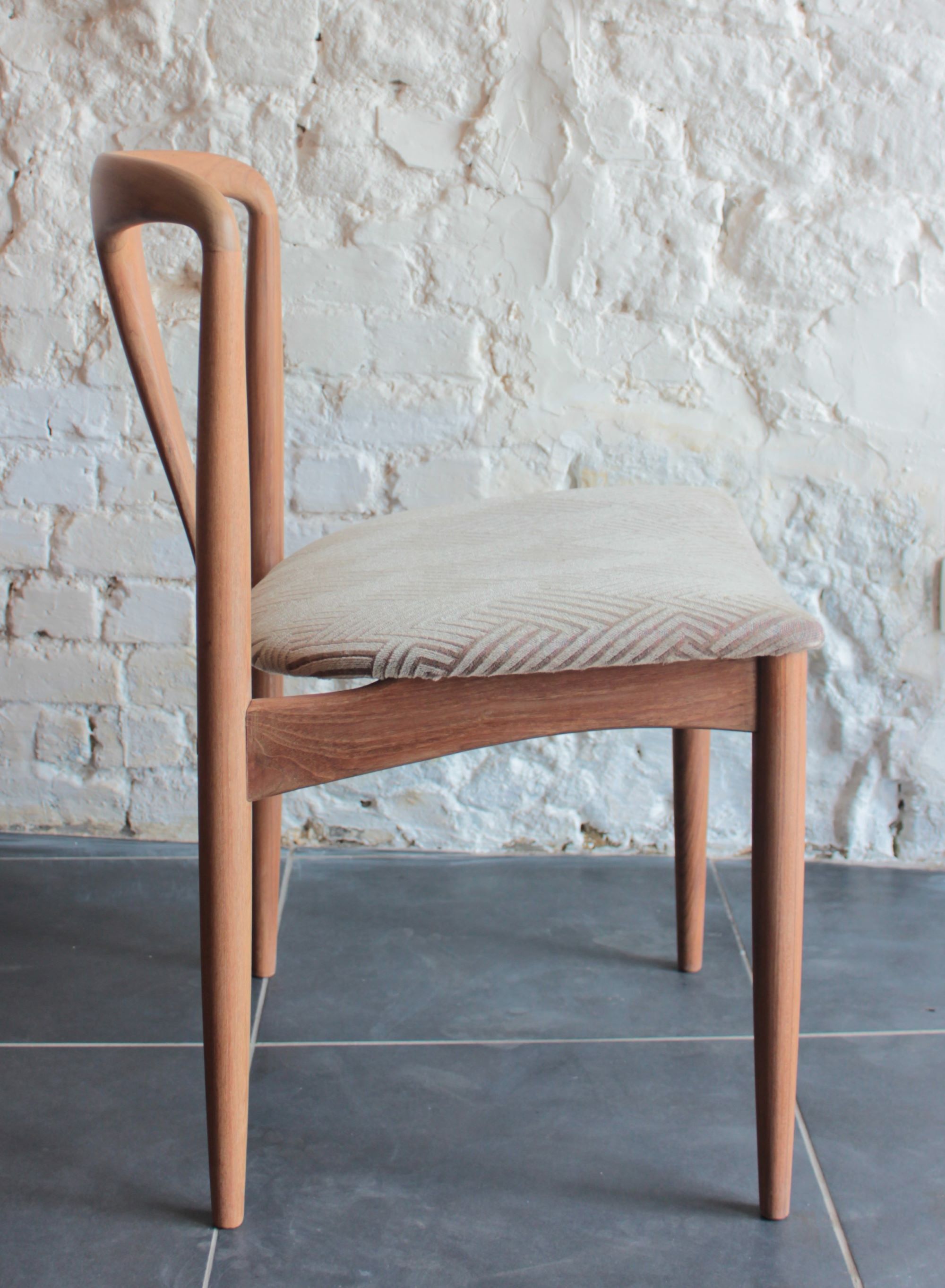 Dining room set Mobelfabrik table and chairs "Juliane" by Johannes Andersen, 1960s