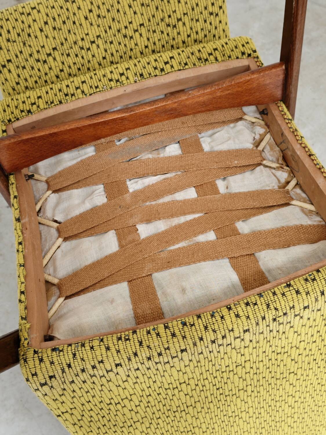 Pair of Yellow armchairs by Jaroslav Smidek for Ton (Thonet) Expo 58